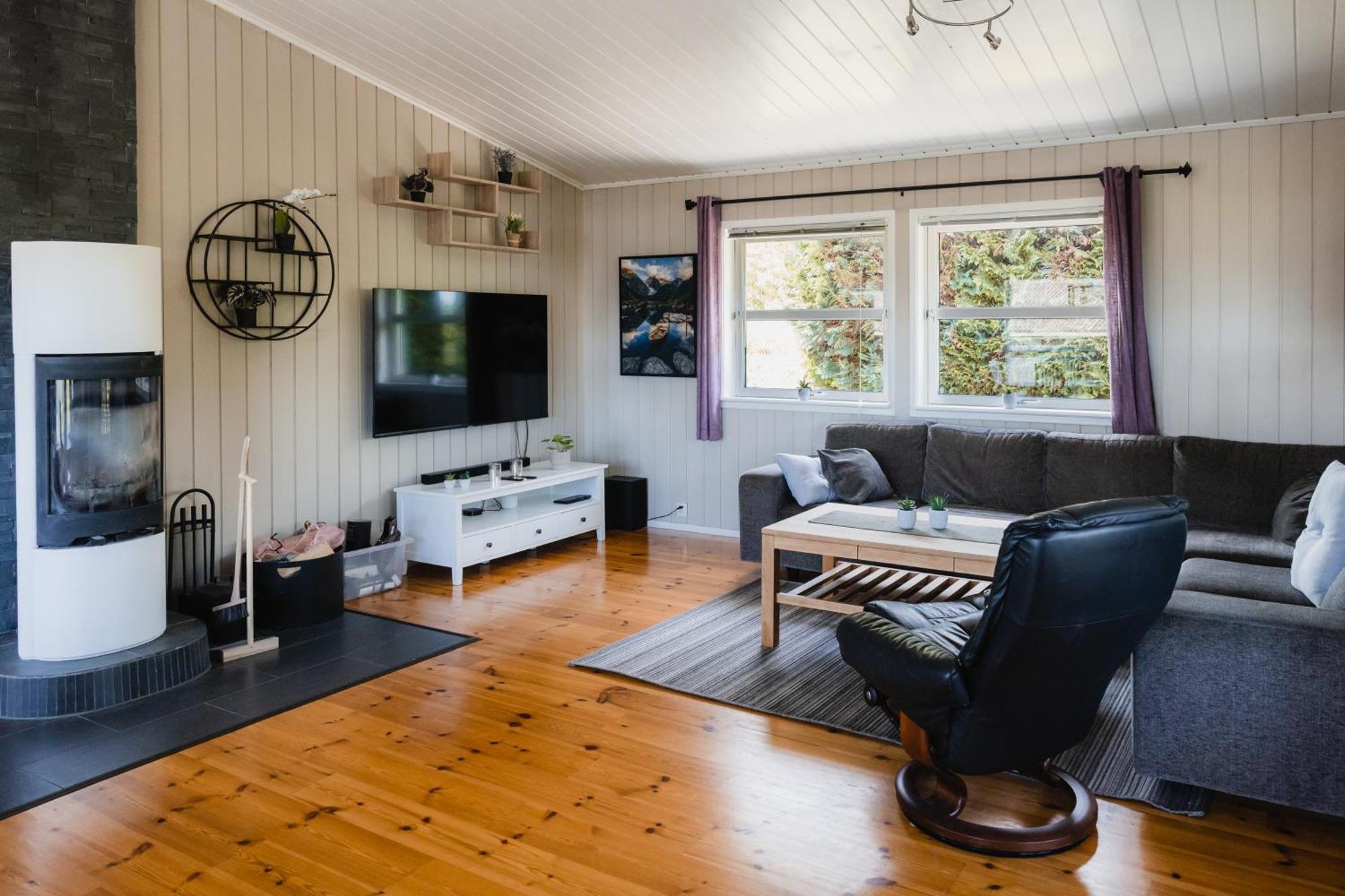 Leilighet Med Flott Uteplass Ulefoss Bagian luar foto